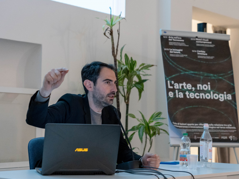 Valentino Catricalà ad AGO per l'ultimo talk del ciclo L'Arte, noi e la tecnologia